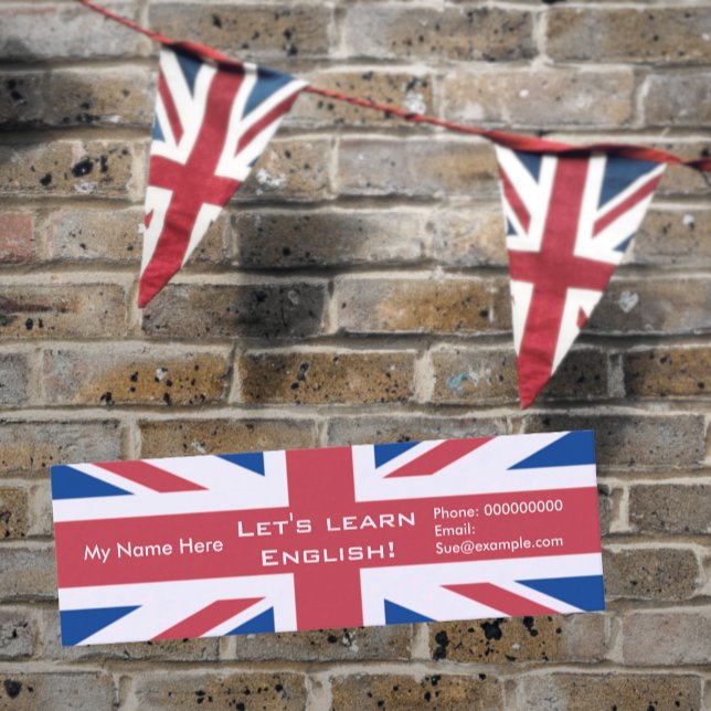 Englischunterricht — Werbekarten Mini Visitenkarte (Von Creator hochgeladen)