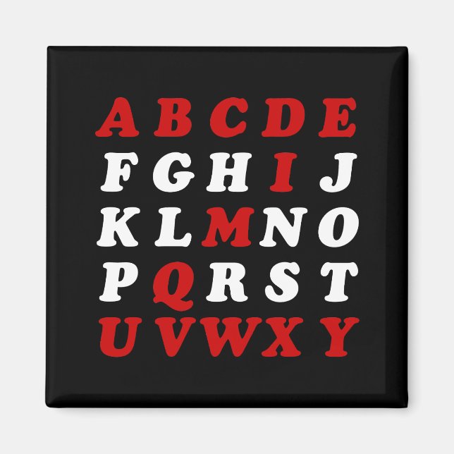English Alphabet Magnet (Vorne)