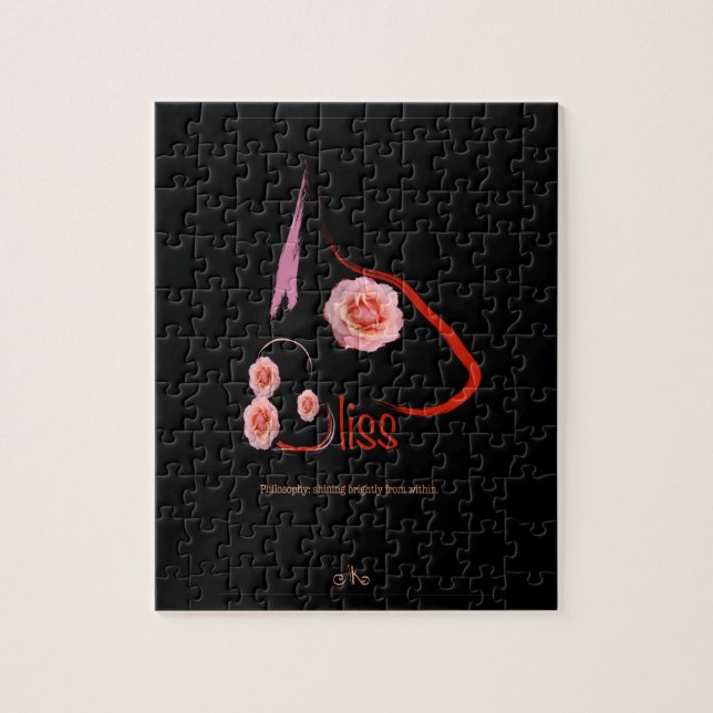 English Bull Terrier Bliss mit Rose Art (Vertikal)