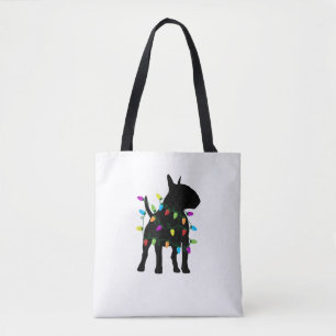 English Bull Terrier Dog Christmas Lights Tasche
