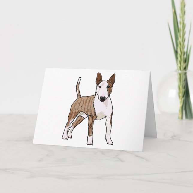 English Bull Terrier Karte (Vorderseite)