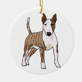 English Bull Terrier Keramik Ornament