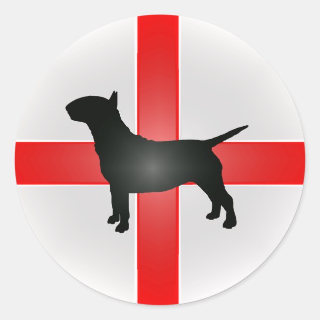 English Bull Terrier Sticker (Vorderseite)