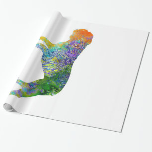 English Bulldog Art Wine   Farbe der Wasseroberflä Geschenkpapier