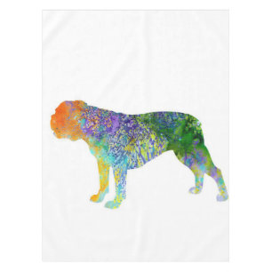 English Bulldog Art Wine   Farbe der Wasseroberflä Tischdecke