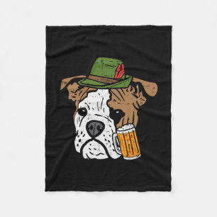 English Bulldog Bavarian Hunde Damen Fleecedecke