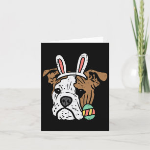 English Bulldog Bunny Dog Lover Eigentümer Männer Karte