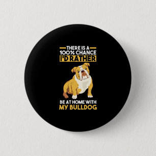 English Bulldog Button