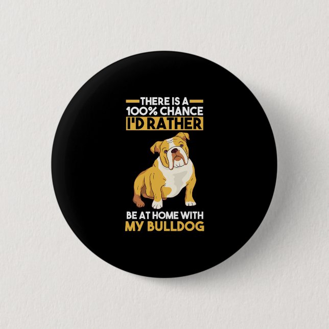 English Bulldog Button (Vorderseite)