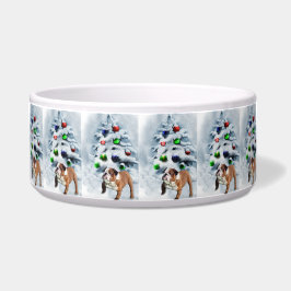 English Bulldog Christmas Napf