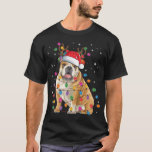 English Bulldog Christmas Rentier Weihnachtsmannmü T-Shirt<br><div class="desc">English Bulldog Christmas Rentier Weihnachtsmannmütze Funny Dog Lover T - Shirt</div>