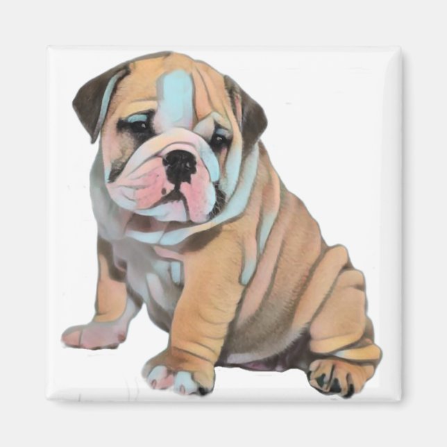 English Bulldog Dog Magnet (Vorne)