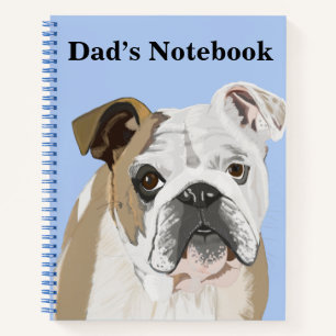 English Bulldog Editable Notizbuch