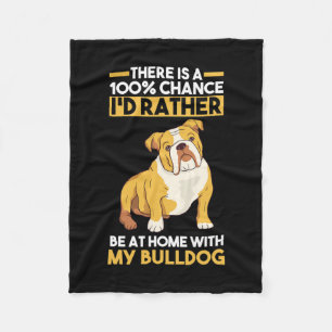 English Bulldog Fleecedecke