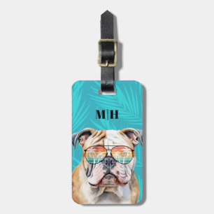 English Bulldog Gepäck Gepäckanhänger