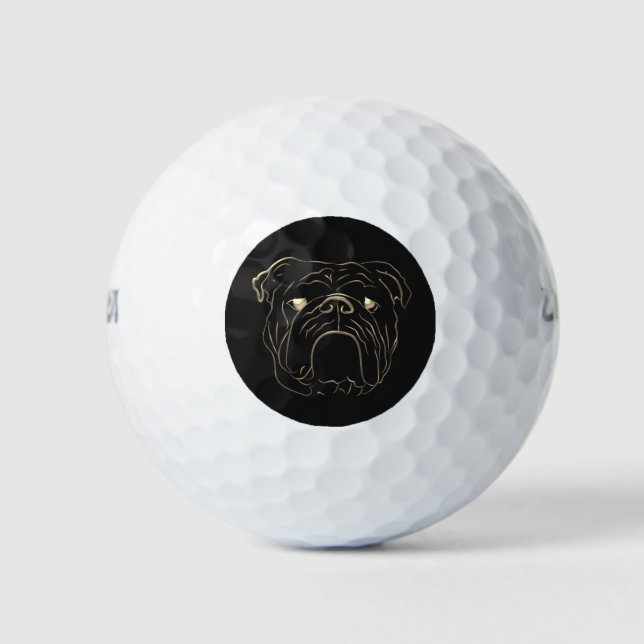 English Bulldog Golfball (Vorderseite)