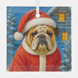 English Bulldog Holiday Ornament