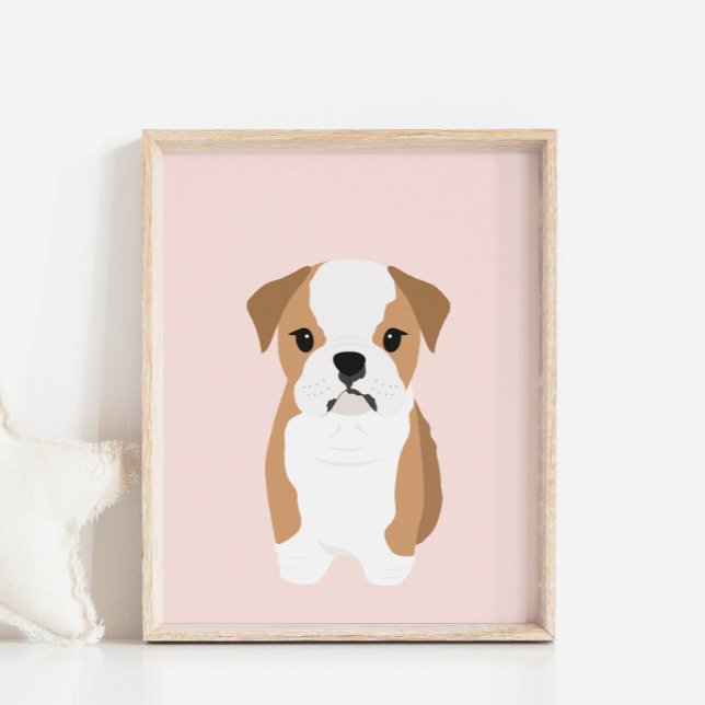 English Bulldog Hund Kinderzimmer & Kids Room Post Poster (Von Creator hochgeladen)
