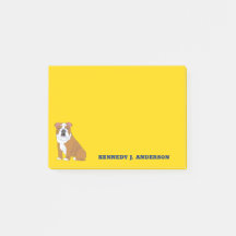 English Bulldog Illustration Personalisiert