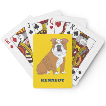English Bulldog Illustration Personalisiert