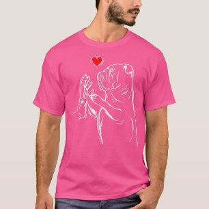 English Bulldog Liebe Niedlich Bully Dog Mama Funn T-Shirt