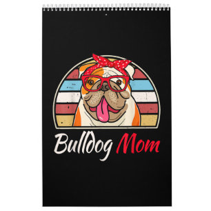 English Bulldog Lover Gifts Bulldog Mama Vater Kalender