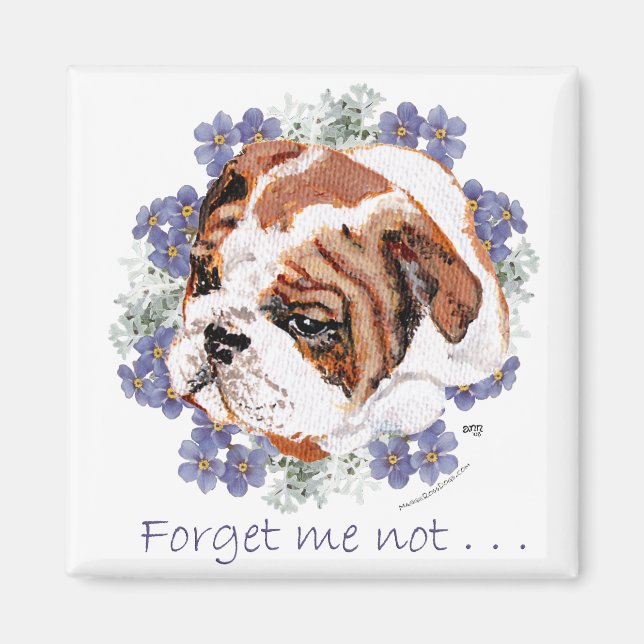 English Bulldog Memory Magnet (Vorne)
