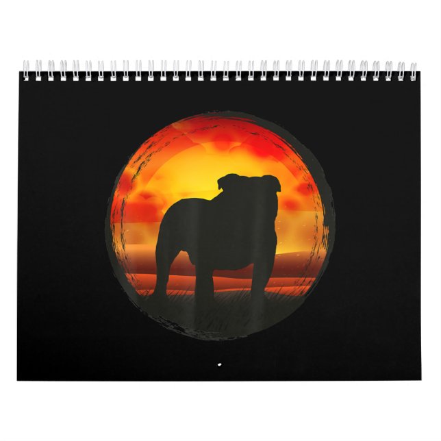 English Bulldog Ohrs for Women Men Kids Kalender (Titelbild)