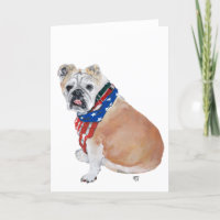 English Bulldog Patriotic