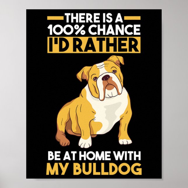 English Bulldog Poster (Vorne)