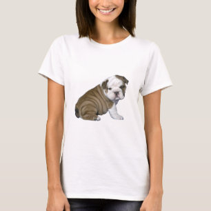 English Bulldog Puppy (braun-weiß) T-Shirt