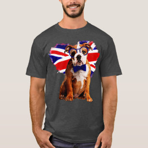 English Bulldog Puppy in Brille T-Shirt