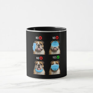English Bulldog Right Weace - Maskenmagazin Top Tasse