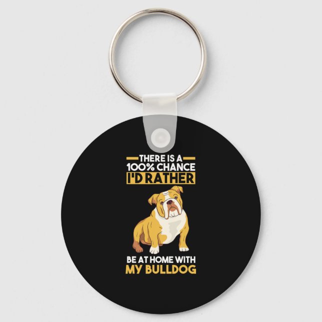 English Bulldog Schlüsselanhänger (Vorderseite)