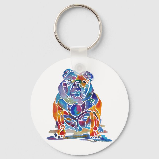 English Bulldog Schlüsselanhänger (Vorderseite)