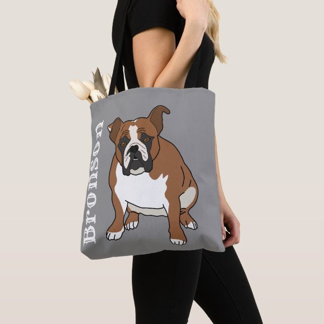 English Bulldog Tasche (Von Nahem)