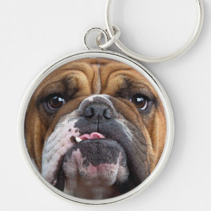 English Bulldog Throw Kissen Schlüsselanhänger