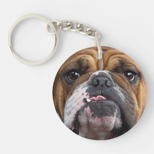 English Bulldog Throw Kissen Schlüsselanhänger