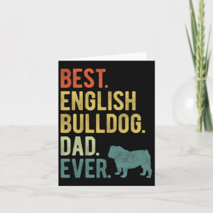 English Bulldog Vater Ever Dog Daddy Father39s Day Karte