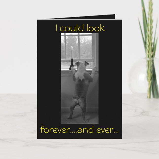 English Bulldog Vatertag Card Karte (Vorderseite)