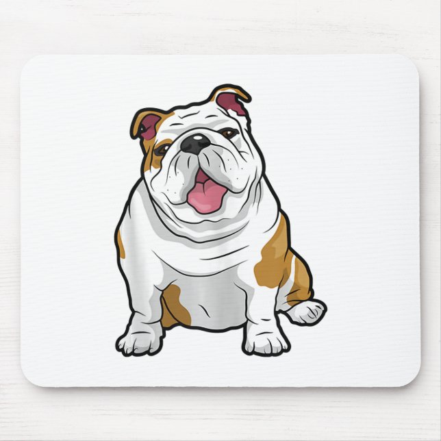ENGLISH BULLDOGS Phantastisch Funny Bulldog Hunde  Mousepad (Vorne)