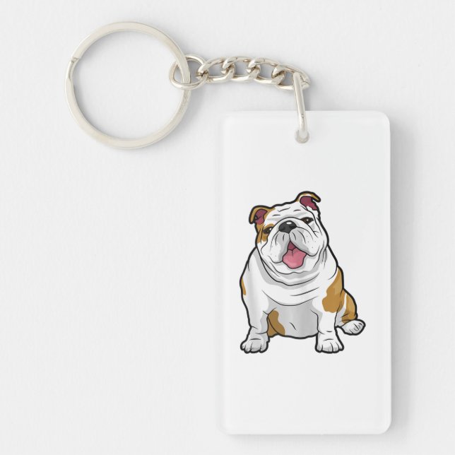 ENGLISH BULLDOGS Phantastisch Funny Bulldog Hunde  Schlüsselanhänger (Vorderseite)