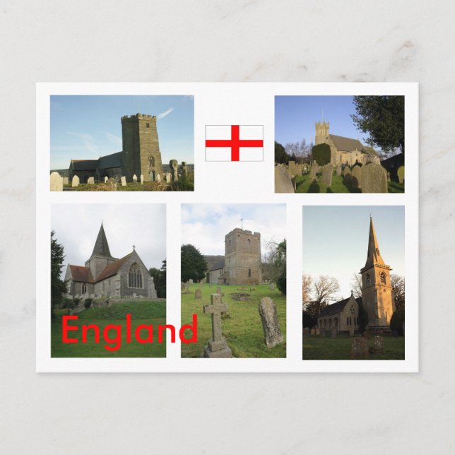 English Church Scenes - Customized - Customized Postkarte (Vorderseite)