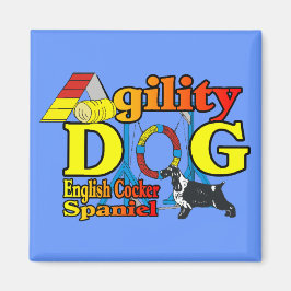 English Cocker Spanel Agility Geschenke Magnet