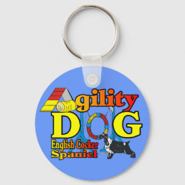 English Cocker Spanel Agility Geschenke Schlüsselanhänger