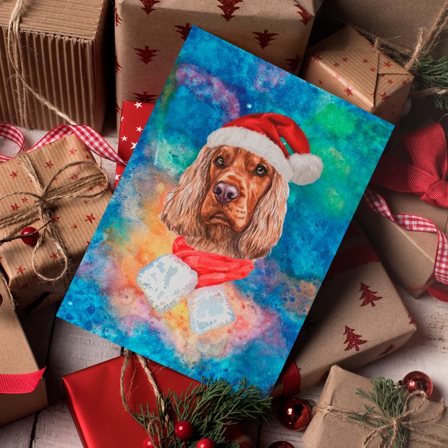English Cocker Spanel Breed Dog Weihnachten (Von Creator hochgeladen)