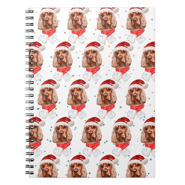 English Cocker Spanel Dog Breed Christmas Notizblock (Vorderseite)