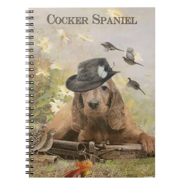 English Cocker Spanel Notizblock (Vorderseite)