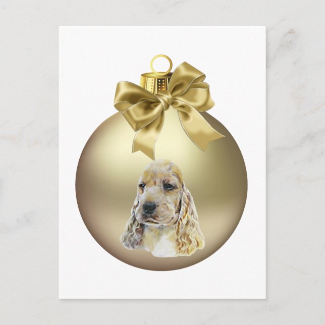 English Cocker Spanel Postkarte (Vorderseite)