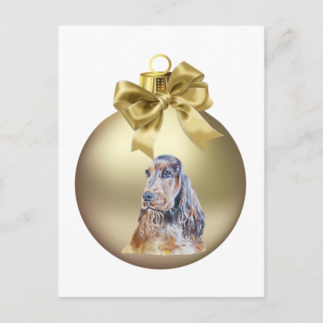 English Cocker Spanel Postkarte (Vorderseite)